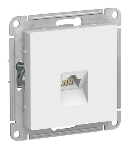 ATLASDESIGN Механизм розетки компьютерная RJ45, кат. 5Е, лотос Schneider Electric ATLASDESIGN Механизм розетки компьютерная RJ45, кат. 5Е, лотос Schneider Electric