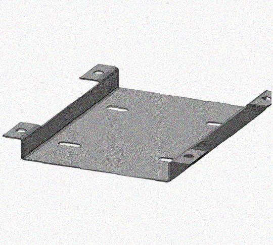 Соединитель нижний У1102 200х100 УТ1,5 с метизами, оцинкованный лист, S1,0