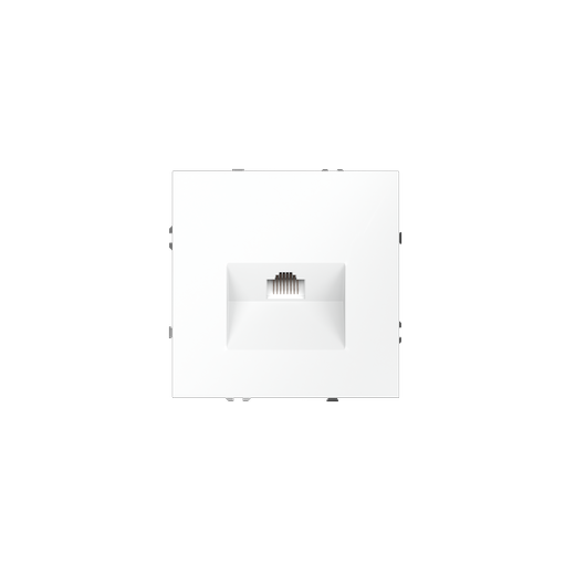 Розетка компьютерная встраиваемая Voltum S70 RJ45 КАТ.6, (белый матовый)