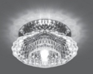 Св-к встр. G9 Кристалл 100(50)x60 Кристалл/Хром Gauss