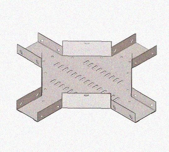 Лоток крестообразный перфорированный КМ 200х65 УХЛ2, оцинкованный лист S1,5