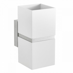 Светильник уличный/садовый/фасадный 2xMR16, GU10, квадрат белый, IP20 General