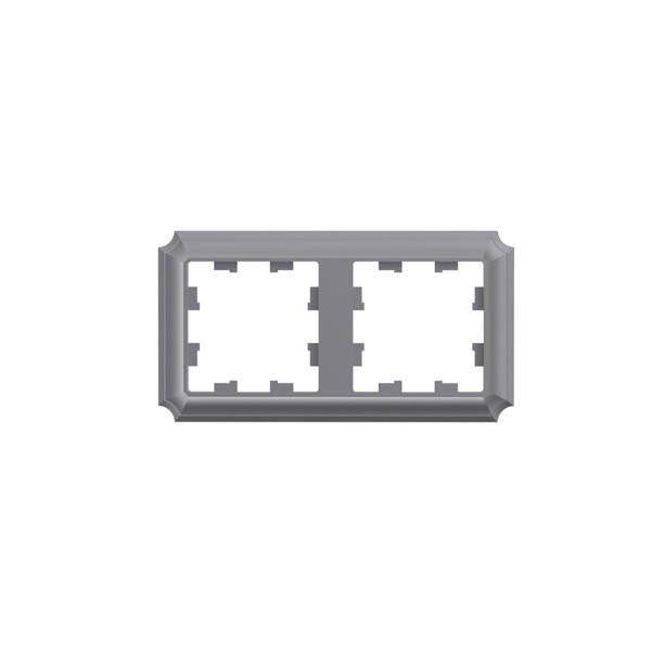 ATLASDESIGN ANTIQUE 2-постовая рамка, универсальная, сталь Systeme Electric