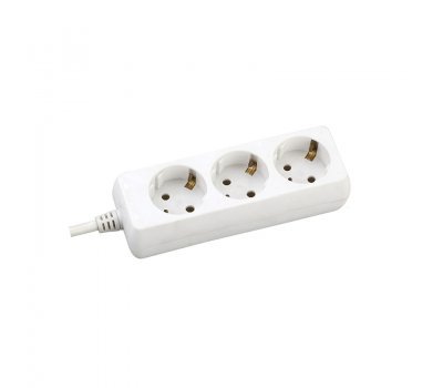 Удлинитель бытовой 3-мест.пластик 16А, длина 3м. с заземлением General