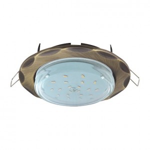 Светильник "Звезда" GX53 H4 черненая бронза 38x116 Ecola