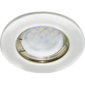 Светильник DL90  MR16 GU5.3 плоский Перламутровое Серебро ECOLA