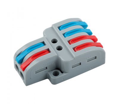 Клемма GTER7-24 универсальная монтажная разветвительная 2х4 провода (кр.50шт) General