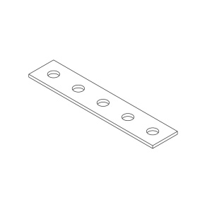 Пластина 5 отверстий (горячий цинк) Ostec