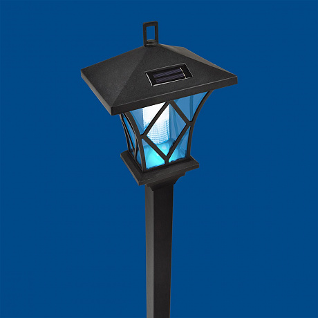 Св-к садовый на солн.батарее "Ретро" 2LED 1м пластик/черный USL-S-185/PM1000 Uniel
