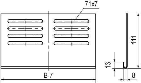 Защитный ограничитель RP 200, цинк-ламель DKC