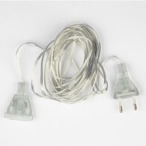 Удлинитель д/подключения гирлянд 3м., прозр.провод 10W серый Uniel