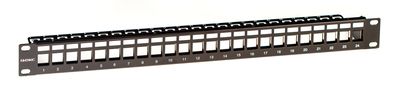 Патч-панель наборная 19",1U, под 24 модуля Keystone, UTP/STP (для модулей форм-фактора МС) DKC