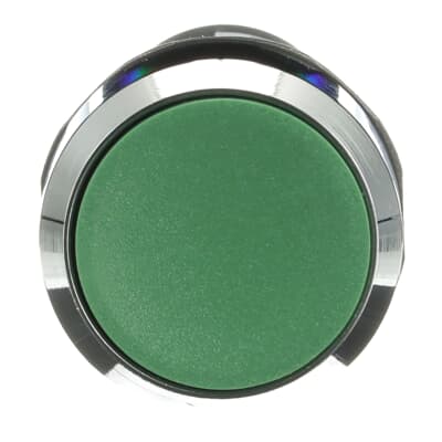 Кнопка CP1-30G-11 без фикс. 1HO+1H3 зел. 