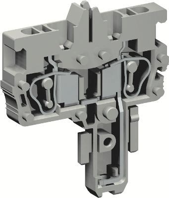 Разъем типа "гнездо", с пружинным зажимом на 2 контакта для клемм типа HVPC. Серый. 2,5 кв. мм. DKC