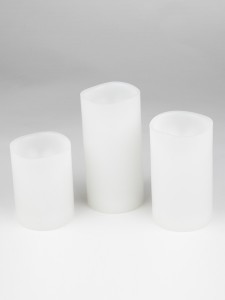 Фигура светодиодная «Свеча» WHITE CANDLE SET3 на батарейках 2АА 