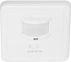 Датчик движения и освещенности 500W 12m 140° белый, SEN1A/LX2000