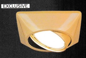 Св-к встр. MR16 Круг 85(80)x42 Золото Gauss