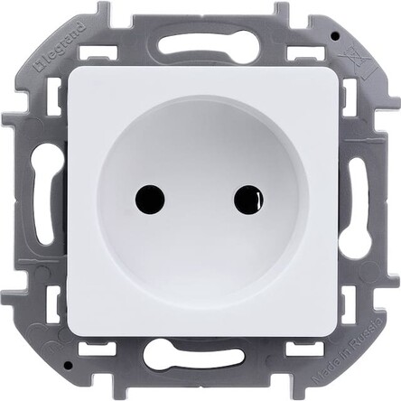 INSPIRIA Механизм розетки без лицевой панели СУ 1 мест. без зазем. 16А белый IP20 Legrand