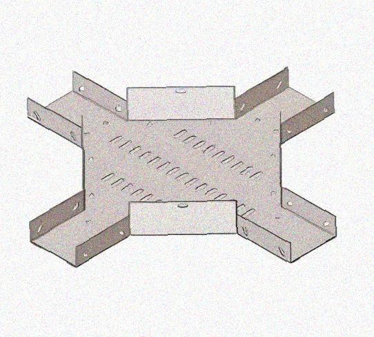 Лоток крестообразный перфорированный КМ 50х50 УХЛ1, оцинкованный лист S1,5