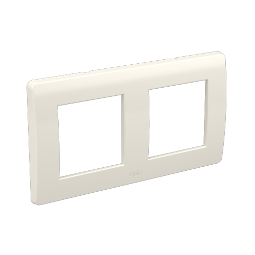 Рамка на 2+2 модуля (двухместная), белая, RAL9010 DKC