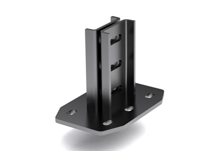 Крепление к потолку для I-образного профиля BPM-50, горячеоцинкованное DKC