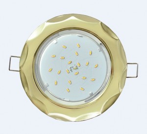 Светильник GX53-H4 Звезда золото 38x116 Ecola