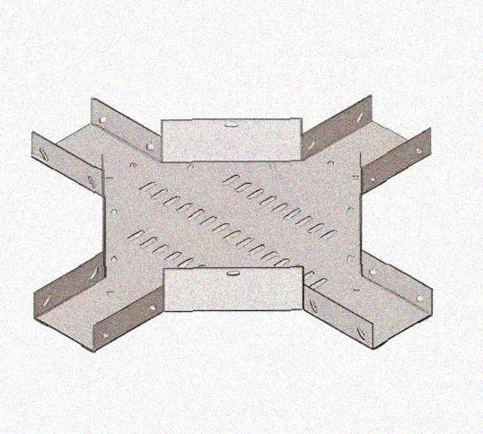 Лоток крестообразный перфорированный КМ 250х50 У3, окрашенный, S1,5