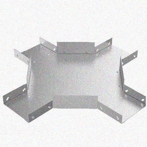 Лоток крестообразный замковый перфорированный КМЗ 300х100 УТ1,5, оцинкованный лист, S1,5