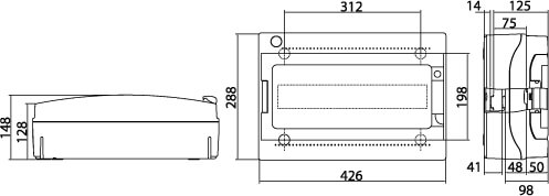 ЩРн-П-18, IP65, серый, с усиленным клеммным блоком 1х87318 DKC