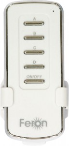 Выключатель дистанционный 230V 1000W 4-хканальный 30м с пультом управления, TM74