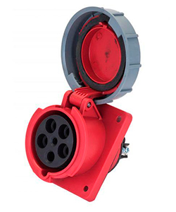 Розетка 425, скрытая, 3Р+PE+N, 32А, 380В, IP44 Электротехник