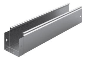 Металлический лоток неперфорированный 100х100х3000, толщ. 0,8 мм, Сендзимир цинк Ostec