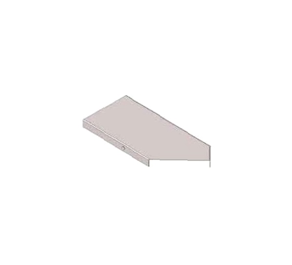 Крышка к угловому лотку замковому КЛУЗ 600-135 УT1,5 поворот на 135, оцинкованный лист, S1,5