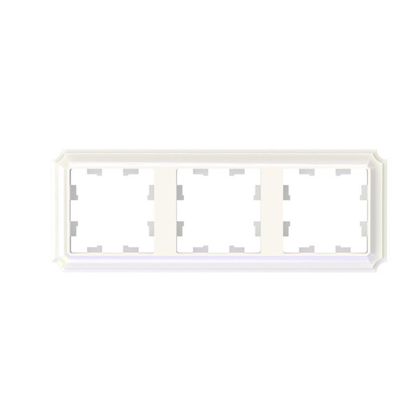 ATLASDESIGN ANTIQUE 3-постовая рамка, универсальная, жемчуг Systeme Electric