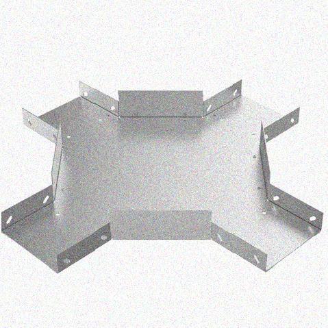 Лоток крестообразный замковый перфорированный КМЗ 200х80 УХЛ1, оцинкованный лист, S1,5