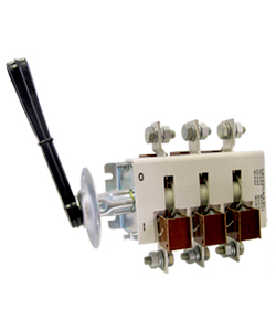 Выключатель-разъединитель ВР32-35 В 31250-32 УХЛ3, 250А, съёмная боковая смещённая рукоятка, 3-х полюсный на одно направление, с д/г камерами, IP32