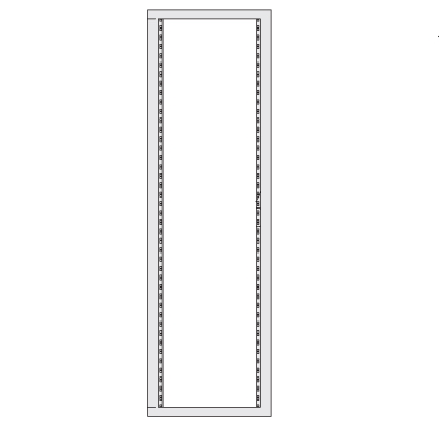 Рама задняя 42U для 19" оборудования в корпуса DAE/CQE 2000 x 600мм DKC