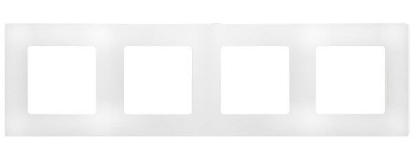 Etika Рамка горизонтал./вертикал. 4 мест . белая IP20 Legrand