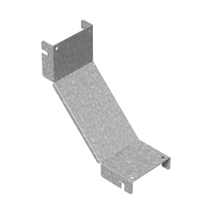 Крышка к угловому соединителю внутреннему к лотку ПЛК 400х110, толщ. 1,2 мм, гор. цинк Ostec