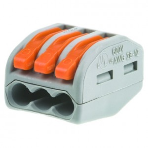 Клемма 3х(0,08-4,0) (50шт) Wago