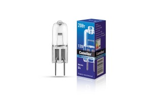 Лампа галогенная JC  20W G4 12В Camelion
