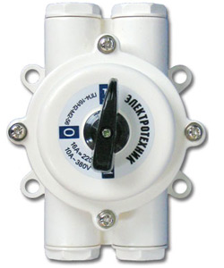 Переключатель пакетный ПП 4-16/Н2 М2 пл. 56 (16А, пластмассовый корпус, IP56) Электротехник