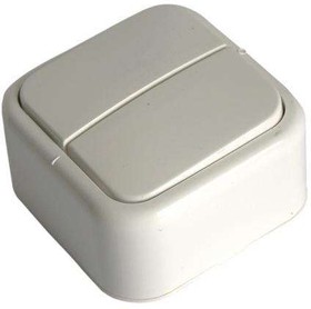 БелТИЗ Выключатель 2клавишный ОП А5 10-001 10А белый IP44 БелТИЗ