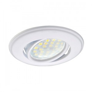 Св-к поворот.выпукл. MR16 GU5.3 DH03 Белый 25x88 Ecola