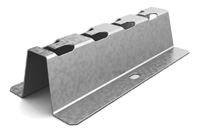 Напольно-настенный держатель 300 мм, толщ. 1,5 мм, гор. цинк Ostec