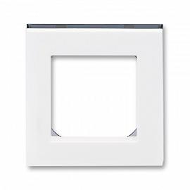 Levit Рамка горизонт/вертик 1 пост . белый/дымчатый чёрный IP20 ABB