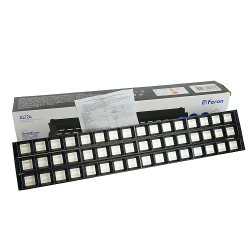 Светильник трековый светодиодный на шинопровод 3x30Вт 9900Лм 4000К 60 градусов черный AL124 RetailTrace Feron