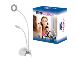 Св-к св/д с диммером и штативом для телефона 8W 3000-6000K USB ULK-F51 Uniel