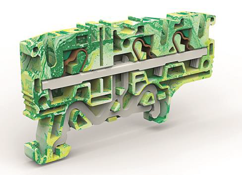 Клемма заземления 3 точки подключения на 4 кв.мм DKC