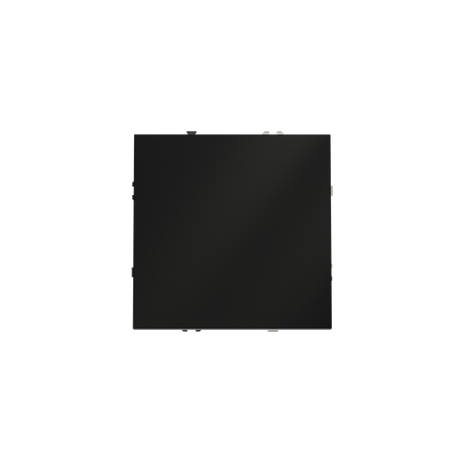 Проходной переключатель встраиваемый Voltum S70 одноклавишный 10А, (черный матовый)